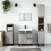 Image de vidaXL Ensemble de meubles de salle de bain 3 pcs Sonoma gris