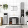 Image de vidaXL Ensemble de meubles de salle de bain 3 pcs Sonoma gris