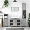 Image de vidaXL Ensemble de meubles de salle de bain 3 pcs Sonoma gris