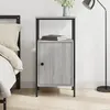 Image de vidaXL Table de chevet sonoma gris 41x31x80 cm bois d'ingÃ©nierie