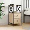 Image de Vidaxl Table De Chevet ChÃªne Sonoma 34x35,5x70 Cm Bois D'ingÃ©nierie