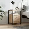 Image de Vidaxl Table De Chevet ChÃªne Sonoma 34x35,5x50 Cm Bois D'ingÃ©nierie