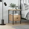 Image de vidaXL Table de chevet chÃªne sonoma 34x36x50 cm bois d'ingÃ©nierie