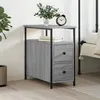 Image de vidaXL Table de chevet sonoma gris 30x60x60 cm bois d'ingÃ©nierie