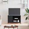 Image de vidaXL Meuble TV Noir 80x40x50 cm Bois d'ingÃ©nierie