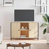 Image de vidaXL Meuble TV chÃªne sonoma 100x35x65 cm bois d'ingÃ©nierie