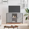 Image de vidaXL Meuble TV sonoma gris 100x35x65 cm bois d'ingÃ©nierie