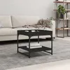 Image de vidaXL Table basse noir 49,5x49,5x45 cm bois d'ingÃ©nierie