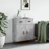 Image de vidaXL Buffet gris bÃ©ton 69,5x34x90 cm bois d'ingÃ©nierie