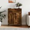 Image de Vidaxl Buffet ChÃªne FumÃ© 69,5x34x90 Cm Bois D'ingÃ©nierie