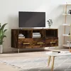 Image de vidaXL Meuble TV chÃªne fumÃ© 102x36x50 cm bois d'ingÃ©nierie