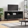 Image de vidaXL Meuble TV noir 102x36x50 cm bois d'ingÃ©nierie
