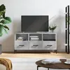 Image de vidaXL Meuble TV gris bÃ©ton 102x36x50 cm bois d'ingÃ©nierie