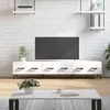 Image de vidaXL Meuble TV blanc 150x36x30 cm bois d'ingÃ©nierie