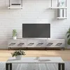 Image de vidaXL Meuble TV gris bÃ©ton 150x36x30 cm bois d'ingÃ©nierie
