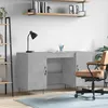 Image de vidaXL Bureau gris bÃ©ton 140x50x75 cm bois d'ingÃ©nierie