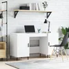 Image de vidaXL Bureau blanc 140x50x75 cm bois d'ingÃ©nierie