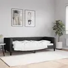Image de vidaXL Lit de repos noir 80x200 cm tissu