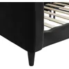 Image de vidaXL Lit de repos sans matelas noir 90x200 cm velours