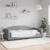 Image de vidaXL Lit de repos gris clair 90x200 cm Tissu