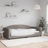 Image de vidaXL Lit de repos taupe 100x200 cm tissu