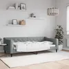 Image de vidaXL Lit de repos gris clair 90x200 cm Tissu