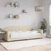 Image de vidaXL Lit de repos crÃ¨me 100x200 cm tissu