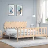 Image de vidaXL Cadre de lit sans matelas bois massif de pin