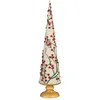 Image de Mica DÃ©corations DÃ©coration de sapin de NoÃ«l - H55 x Ã12 cm - Coton, fer, bois de manguier - FSC 100% - Rouge