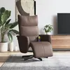 Image de vidaXL Fauteuil inclinable de massage repose-pieds marron similicuir