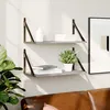 Image de vidaXL ÃtagÃ¨res murales 2pcs sonoma gris 60x25x25,5 cm bois ingÃ©nierie