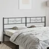 Image de vidaXL TÃªte de lit mÃ©tal noir 200 cm
