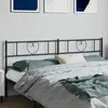 Image de vidaXL TÃªte de lit mÃ©tal noir 200 cm