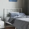Image de vidaXL TÃªte de lit mÃ©tal blanc 75 cm