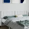 Image de vidaXL TÃªte de lit mÃ©tal blanc 193 cm
