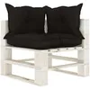 Image de vidaXL CanapÃ© 3 places avec oreillers dÃ©coratifs crÃ¨me 180 cm tissu
