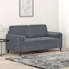 Image de vidaXL CanapÃ© 2 places avec oreillers gris foncÃ© 140 cm velours
