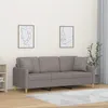 Image de vidaXL CanapÃ© 3 places avec oreillers dÃ©coratifs taupe 180 cm tissu