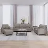Image de vidaXL Ensemble de canapÃ©s 4 pcs avec coussins taupe tissu
