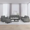 Image de vidaXL Ensemble de canapÃ©s 4 pcs avec coussins Gris foncÃ© Tissu