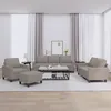Image de vidaXL Ensemble de canapÃ©s 4 pcs avec coussins Taupe Tissu