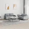 Image de vidaXL Ensemble de canapÃ©s 2 pcs avec coussins Gris clair Tissu
