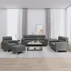 Image de vidaXL Ensemble de canapÃ©s 4 pcs coussins gris foncÃ© tissu