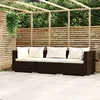 Image de vidaXL Ensemble de canapÃ©s 3 pcs avec coussins Gris foncÃ© Tissu