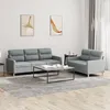 Image de vidaXL Ensemble de canapÃ©s 2 pcs avec coussins Gris clair Tissu
