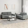Image de vidaXL Ensemble de canapÃ©s 2 pcs gris foncÃ© tissu