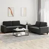 Image de vidaXL Ensemble de canapÃ©s 2 pcs noir tissu