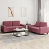 Image de vidaXL Ensemble de canapÃ©s 2 pcs rouge bordeaux tissu