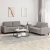 Image de vidaXL Ensemble de canapÃ©s 2 pcs taupe tissu