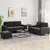 Image de vidaXL Ensemble de canapÃ©s 3 pcs noir tissu